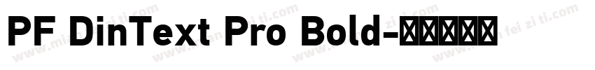 PF DinText Pro Bold字体转换